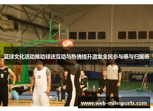 篮球文化活动推动球迷互动与热情提升激发全民参与感与归属感