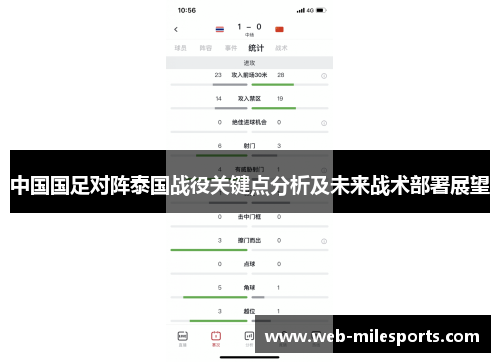 中国国足对阵泰国战役关键点分析及未来战术部署展望
